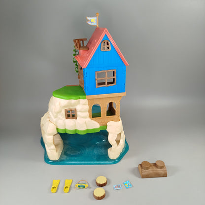 Sylvanian Families Set - Inselhaus 5229, Leuchtturm 5267, Kreuzer 5206