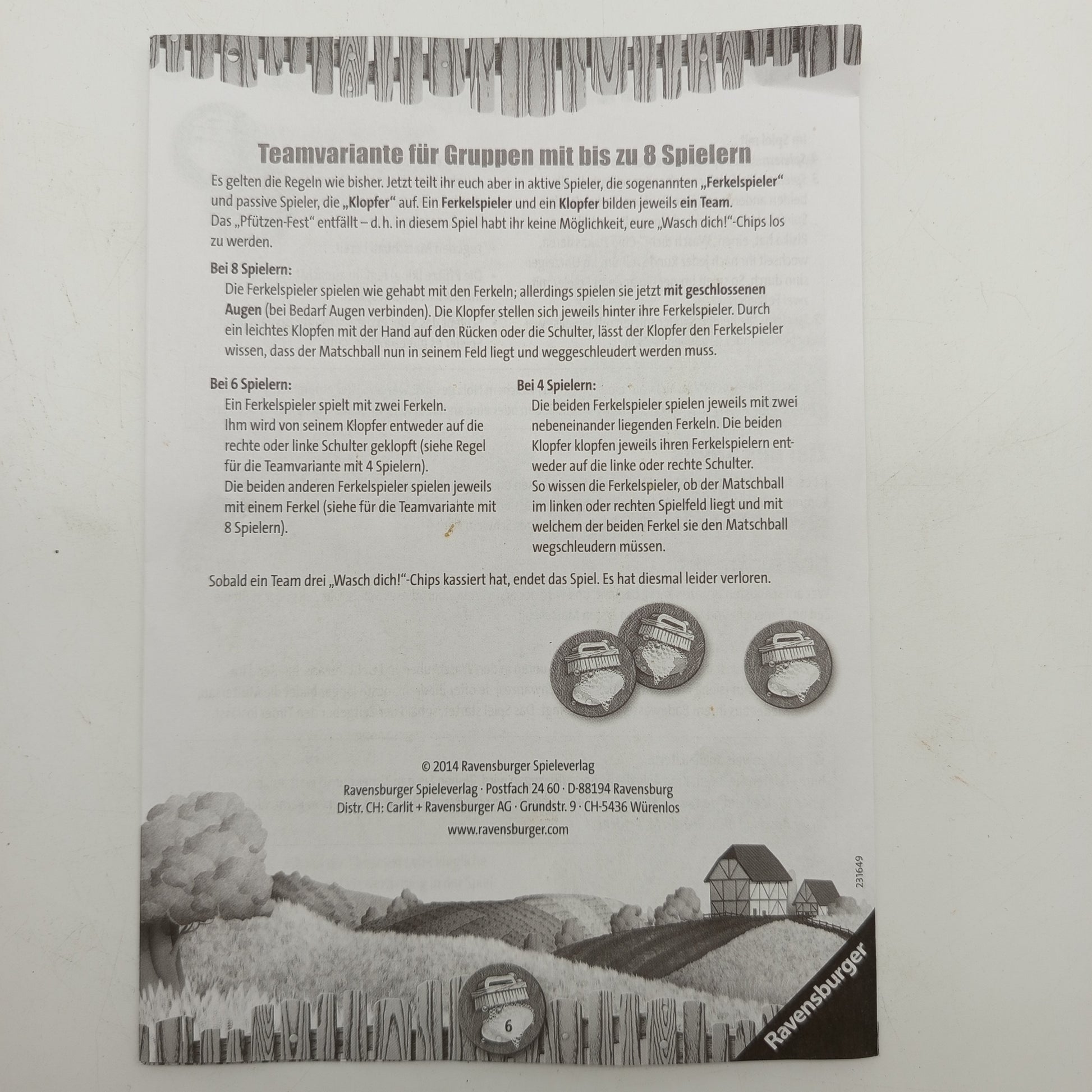 Ravensburger Brettspiel – Sau-Bande! Reaktionsspiel ab 4 Jahren, OVP