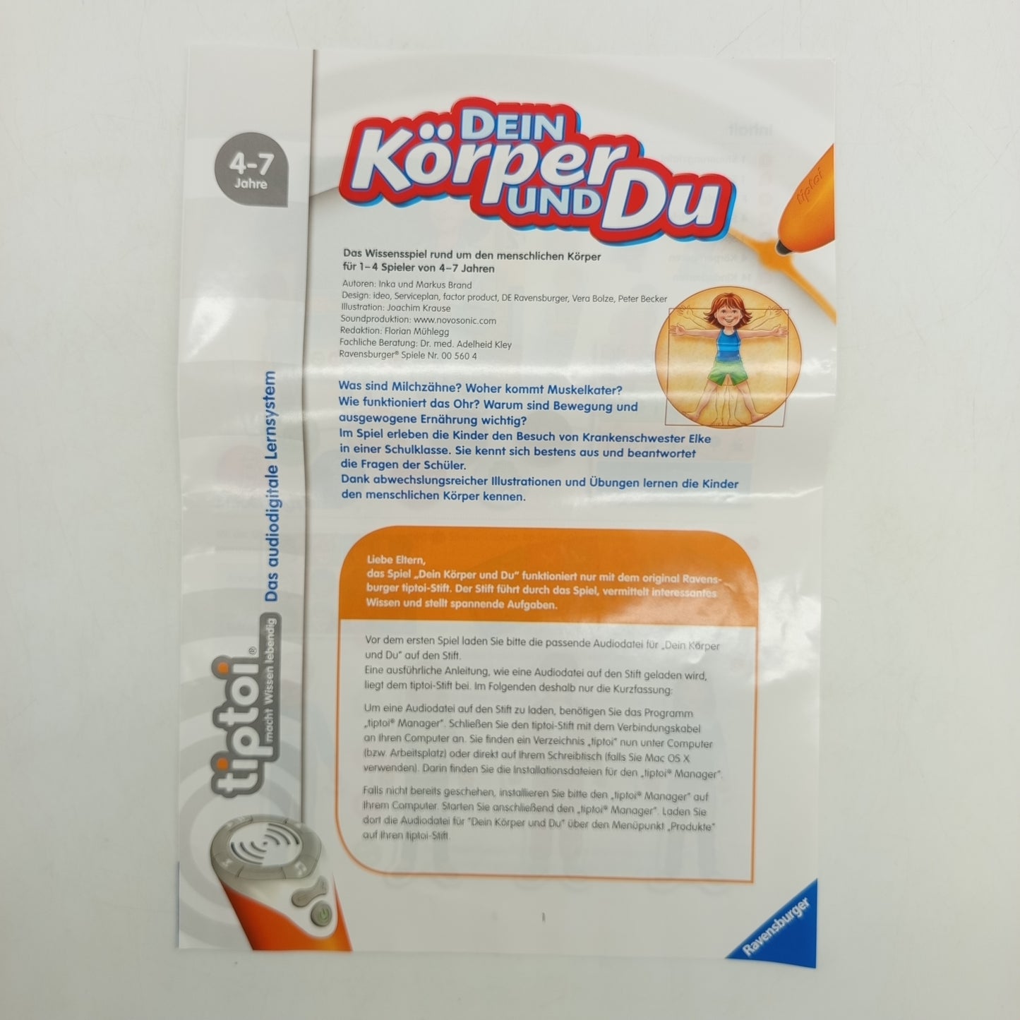 Ravensburger tiptoi 00560 Körper Buch, gebraucht, ab 3 4 5 Jahre | ✅ geprüft 
