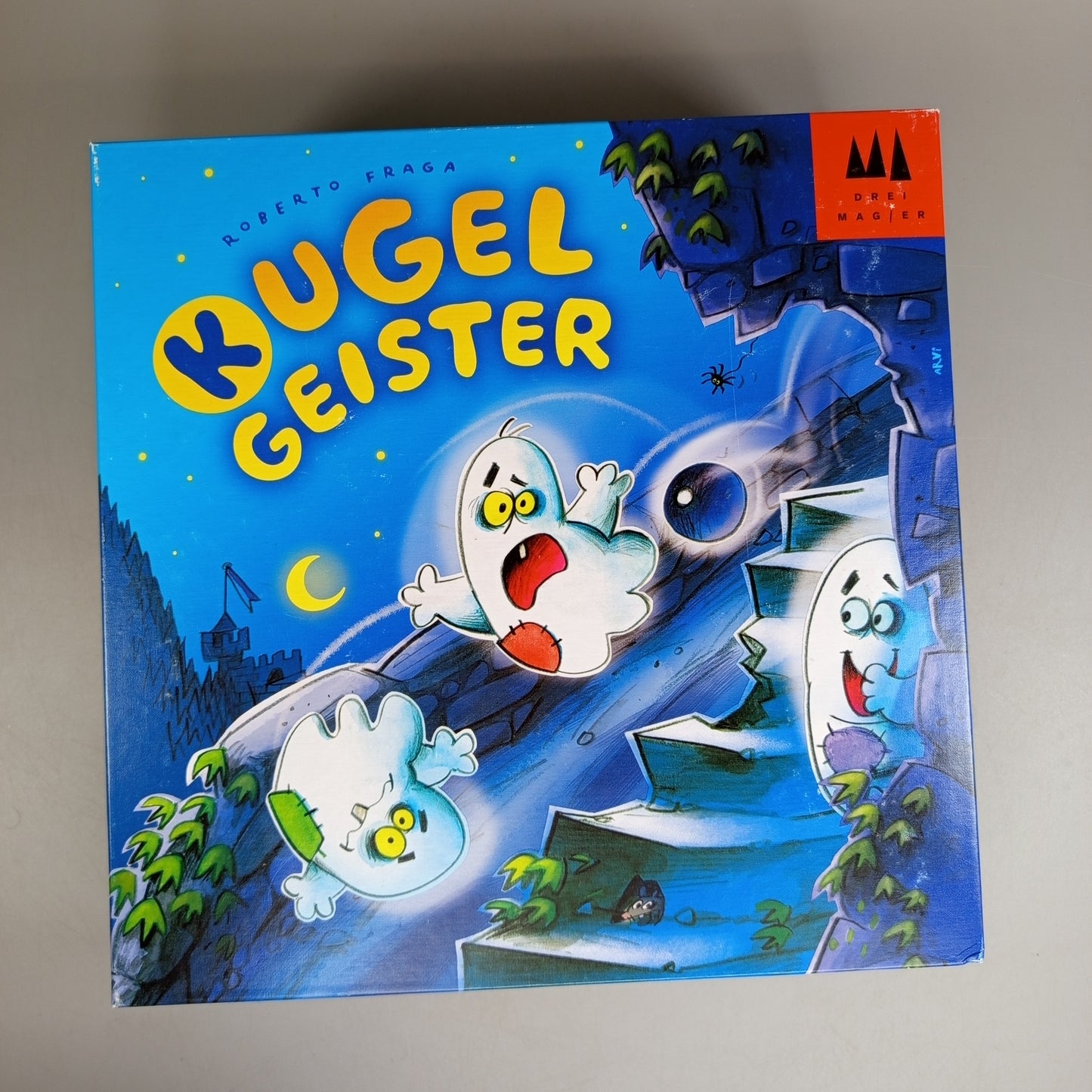 Drei Magier Brettspiel Kugel Geister, OVP