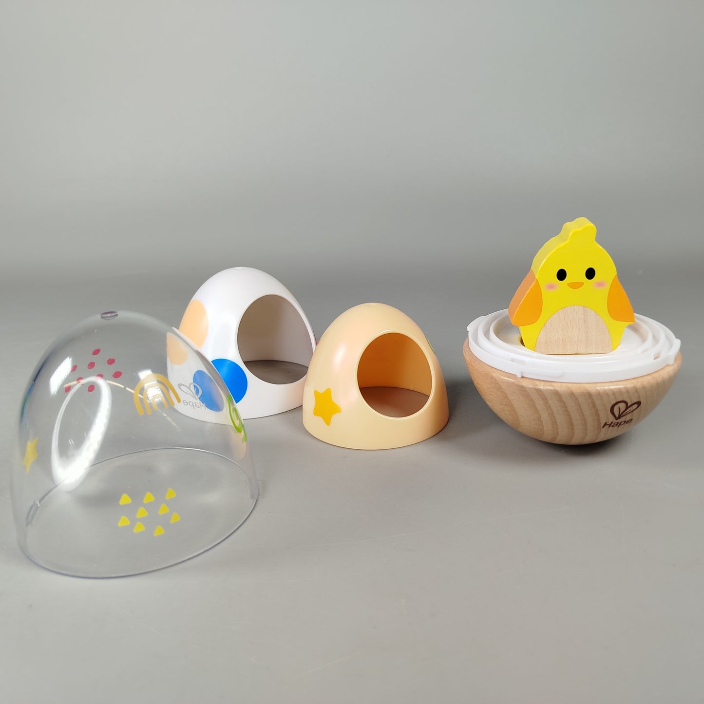 Hape Sensorikspielzeug Set – Rassel & Eierspielzeug, guter Zustand