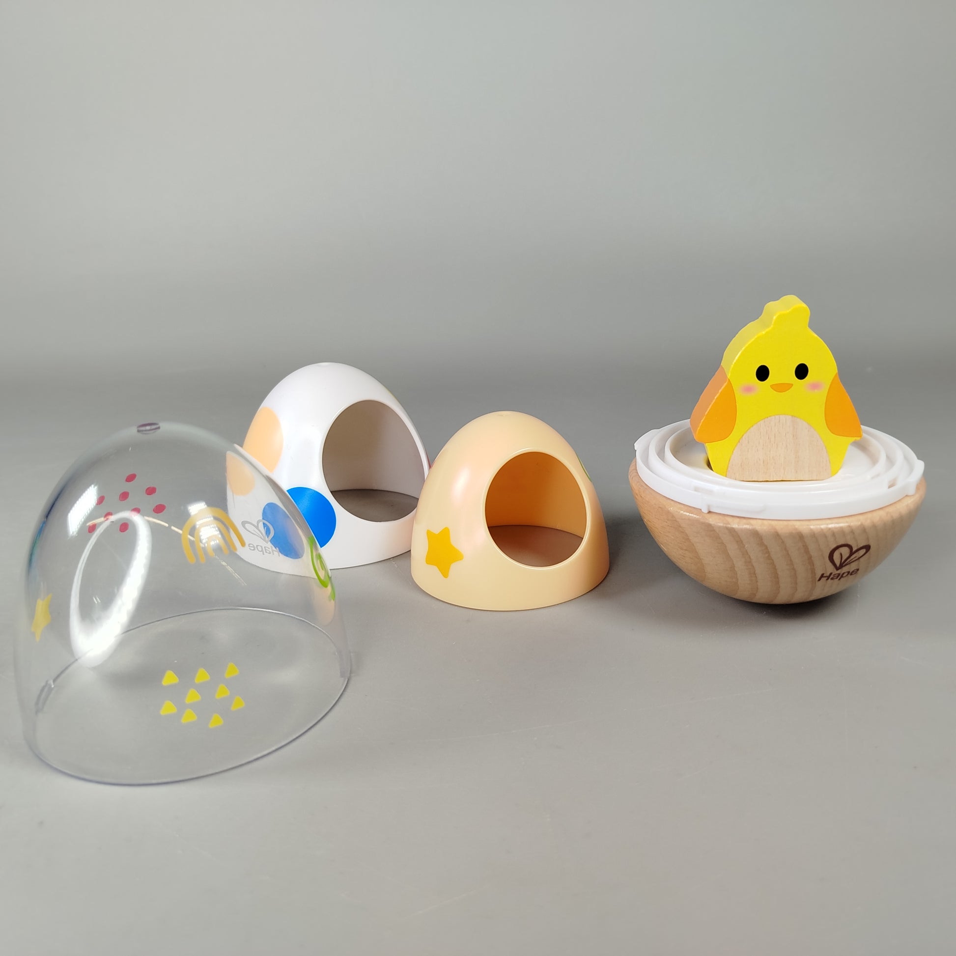 Hape Sensorikspielzeug Set – Rassel & Eierspielzeug, guter Zustand