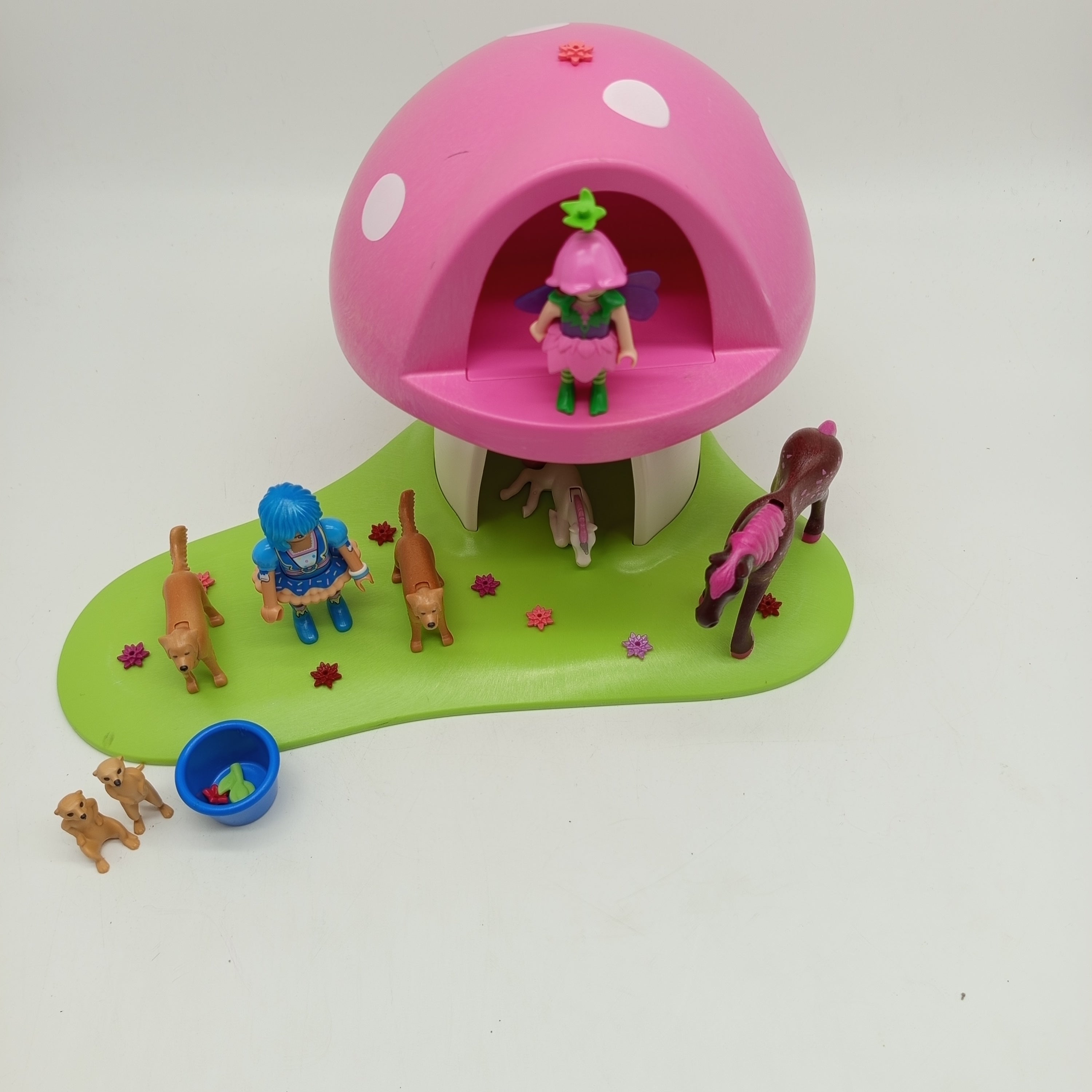 Playmobil Feenwelt Spielset – Pilzhaus mit Figuren & Tieren