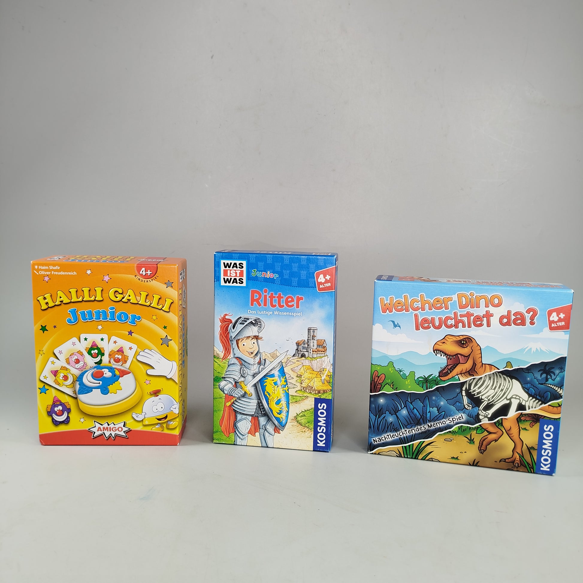  Spiele-Bundle: Halli Galli Junior, Dinos und Ritter