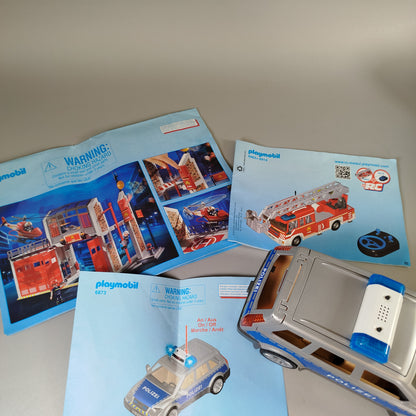 Playmobil Feuerwehr Set 9463, 9462, 6873, Gebrauchsspuren, mit Anleitung