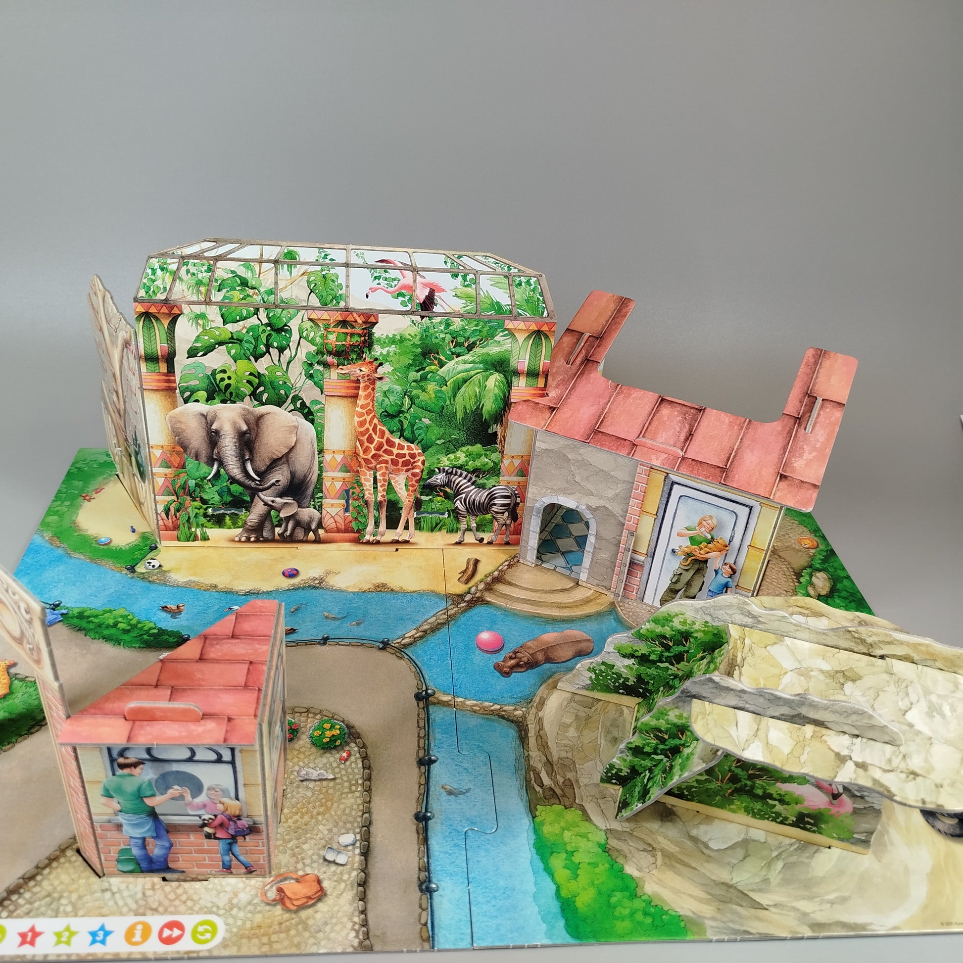 Ravensburger Tiptoi Lernspiel - Tier-Set ZOO, Lernwelt 3D