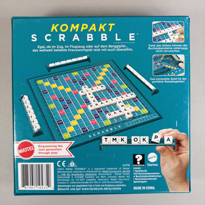Scrabble Kompakt Brettspiel – Wortspiel Klassik, OVP