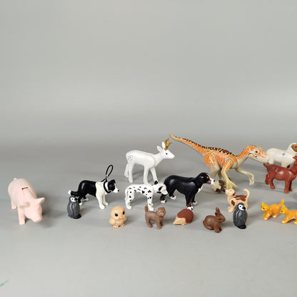 Playmobil Tierfiguren Set von 30 Bauernhof- und Wildtieren