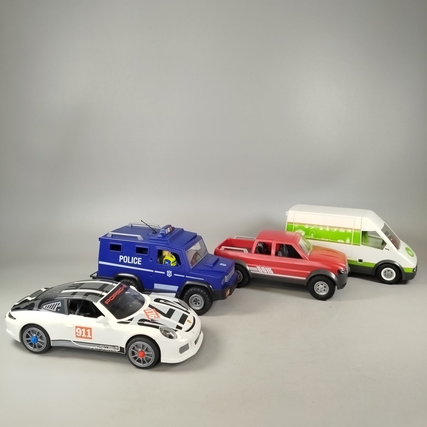 Konvolut Playmobil Fahrzeuge & Marktszene ca. 1,0 kg, gebraucht, ab 3 Jahre 