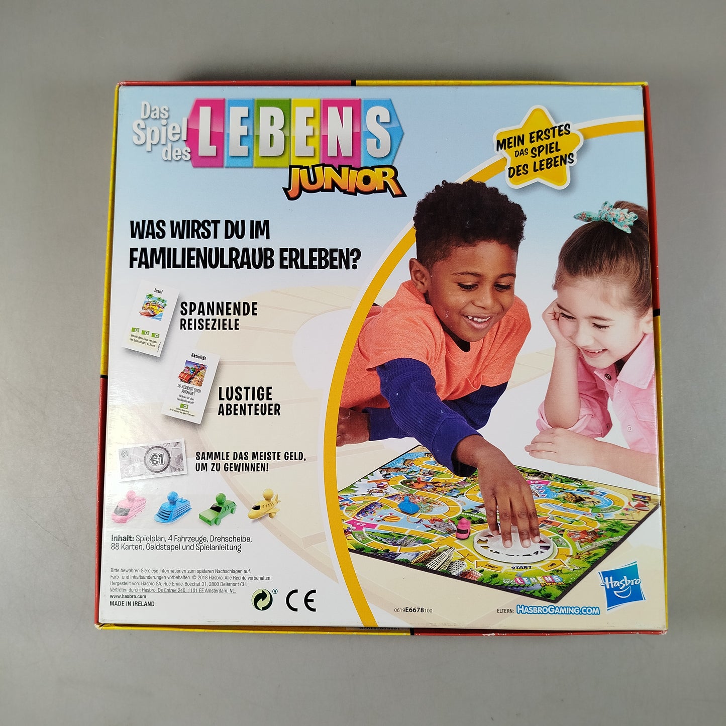 Hasbro Gaming Das Spiel des Lebens Junior Brettspiel, Neuwertig