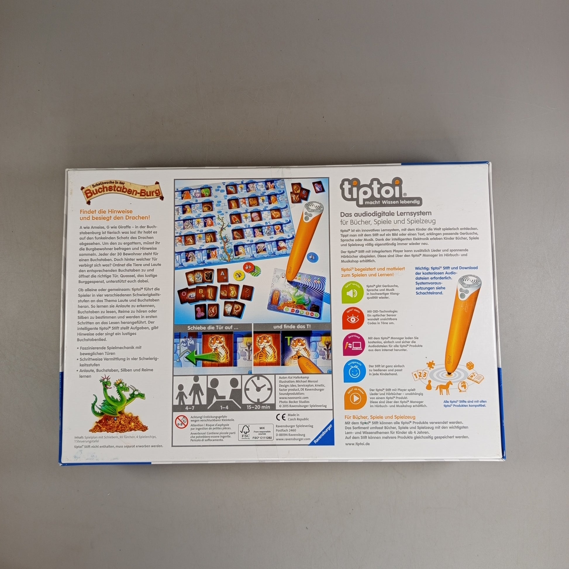 Ravensburger Tiptoi Lernspiel Set von 3 Spielen – Dein Körper und Du, OVP