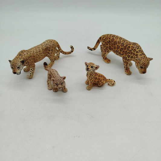 Schleich Bundle Großkatzen Leoparden Set von 4 Figuren