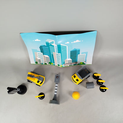 Bundle Baustelle Set von 14 Fahrzeuge & Ampel