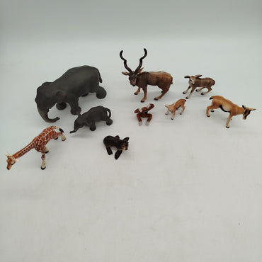 Schleich Bundle Safari Dschungel Set von 9 Wildtierfiguren