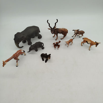 Schleich Bundle Safari Dschungel Set von 9 Wildtierfiguren