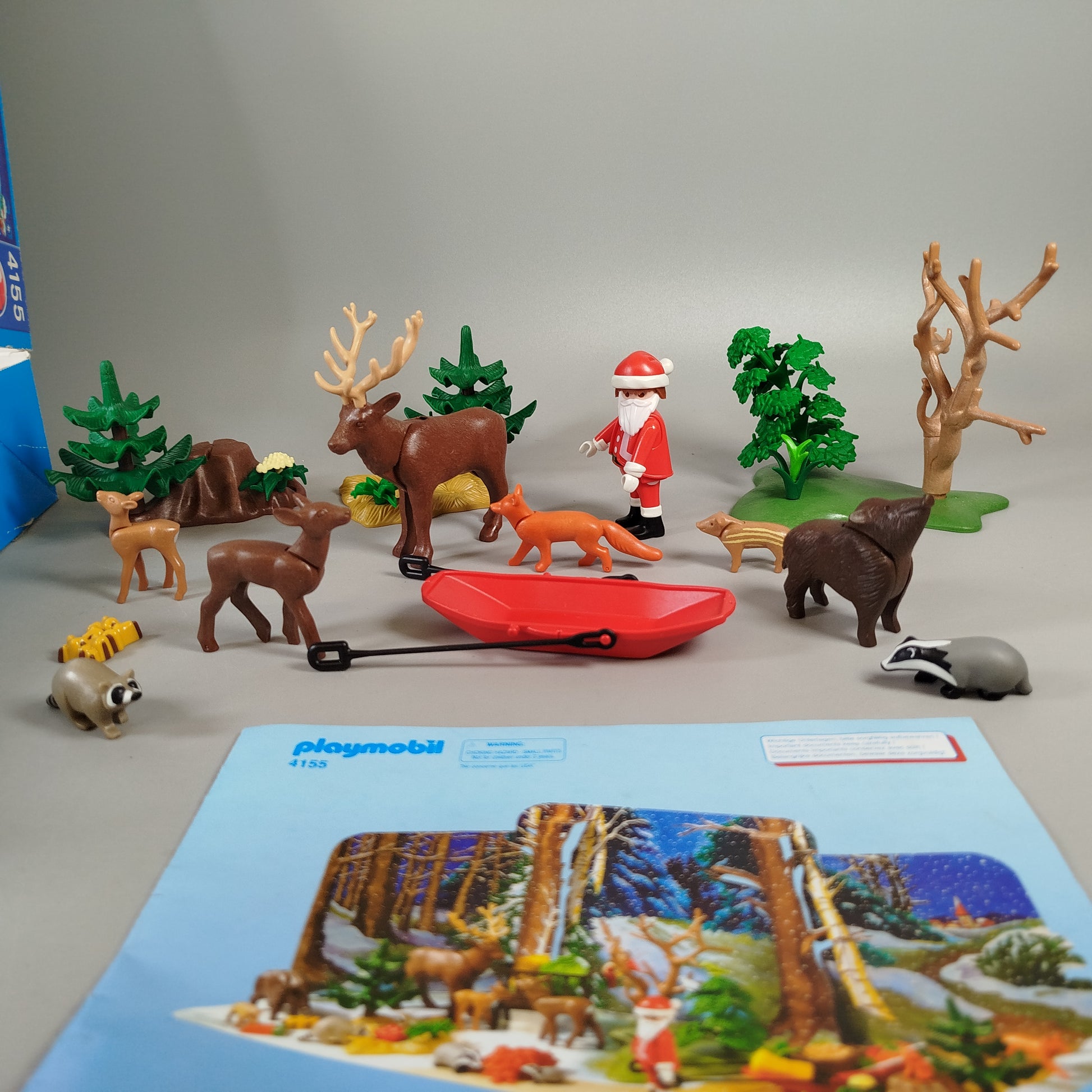 Playmobil Adventskalender 4155 Waldtiere im Winter, OVP, gut