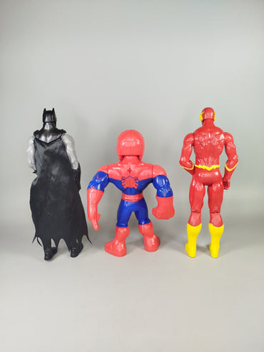 Marvel Superhelden Actionfigur Set von 3 – Batman, Spider-Man, Flash
