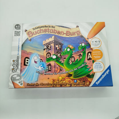 Ravensburger tiptoi Schatzsuche Buchstabenburg Brettspiel, gebraucht, ab 3 Jahre 