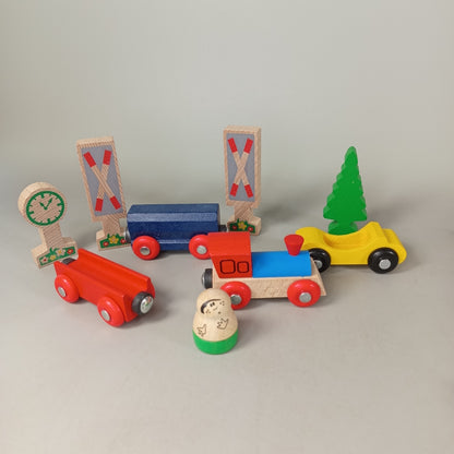 Bundle Holzeisenbahn Zug & Schienen