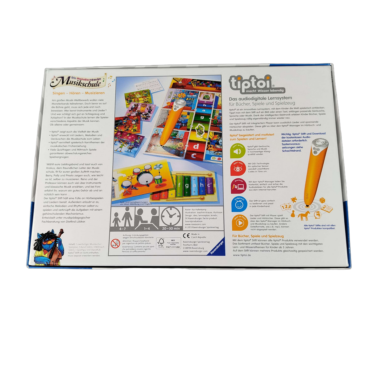 Ravensburger tiptoi Monsterstarke Musikschule Lernspiel