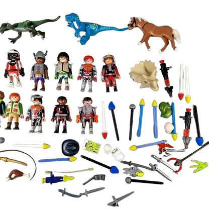 Playmobil Bundle Polizei & Dinosaurier großes Set Figuren & Zubehör