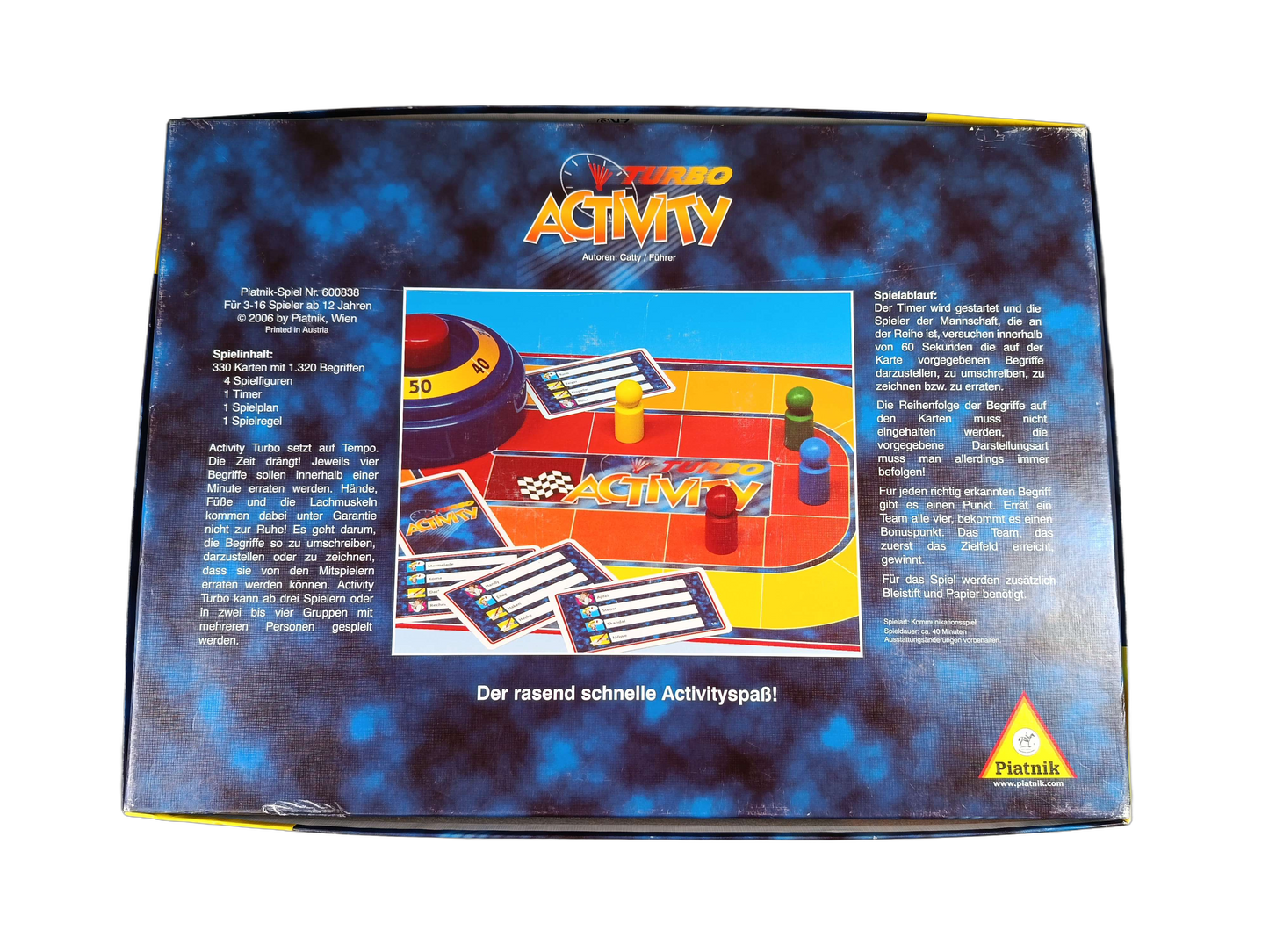Piatnik Activity Turbo 600838 Brettspiel Partyspiel Familienspiel