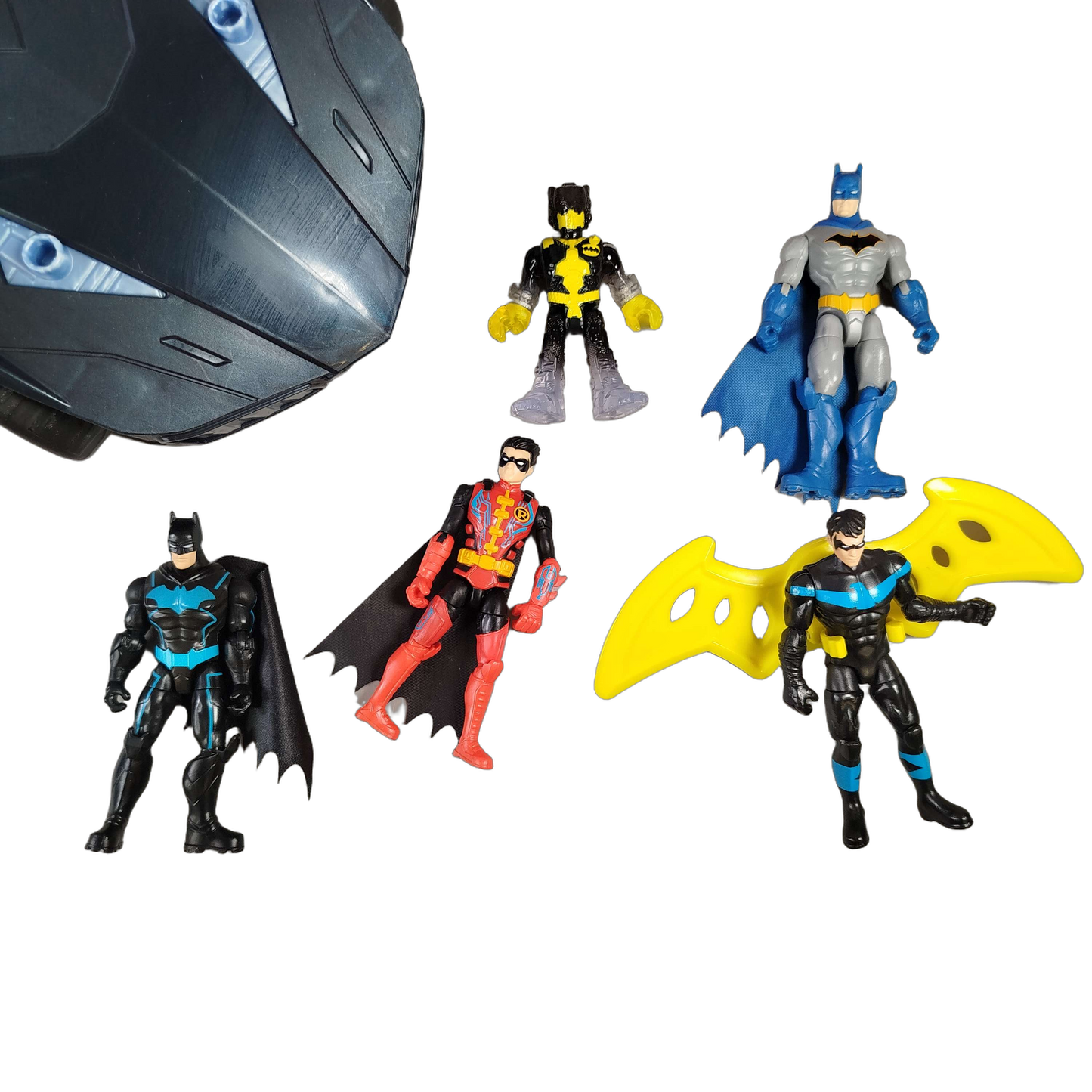 Bundle Batman Set von 8 Actionfiguren & Batmobile Fahrzeuge