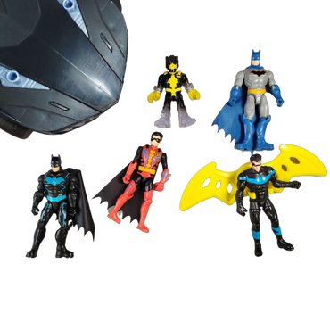 Bundle Batman Set von 8 Actionfiguren & Batmobile Fahrzeuge