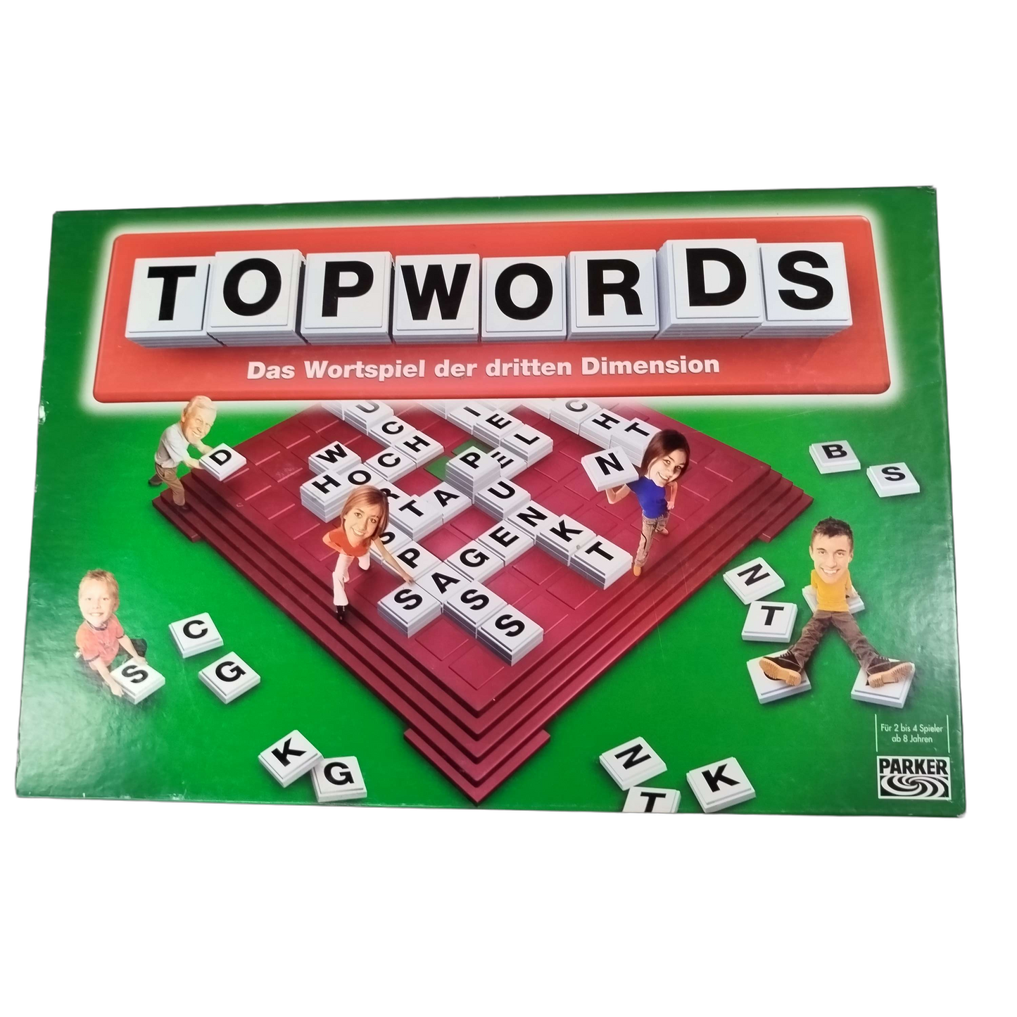Parker Topwords Brettspiel – Wortspiel 3D