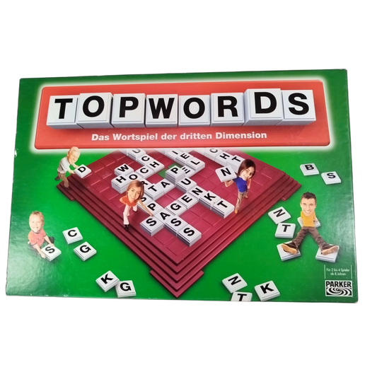 Parker Topwords Brettspiel – Wortspiel 3D