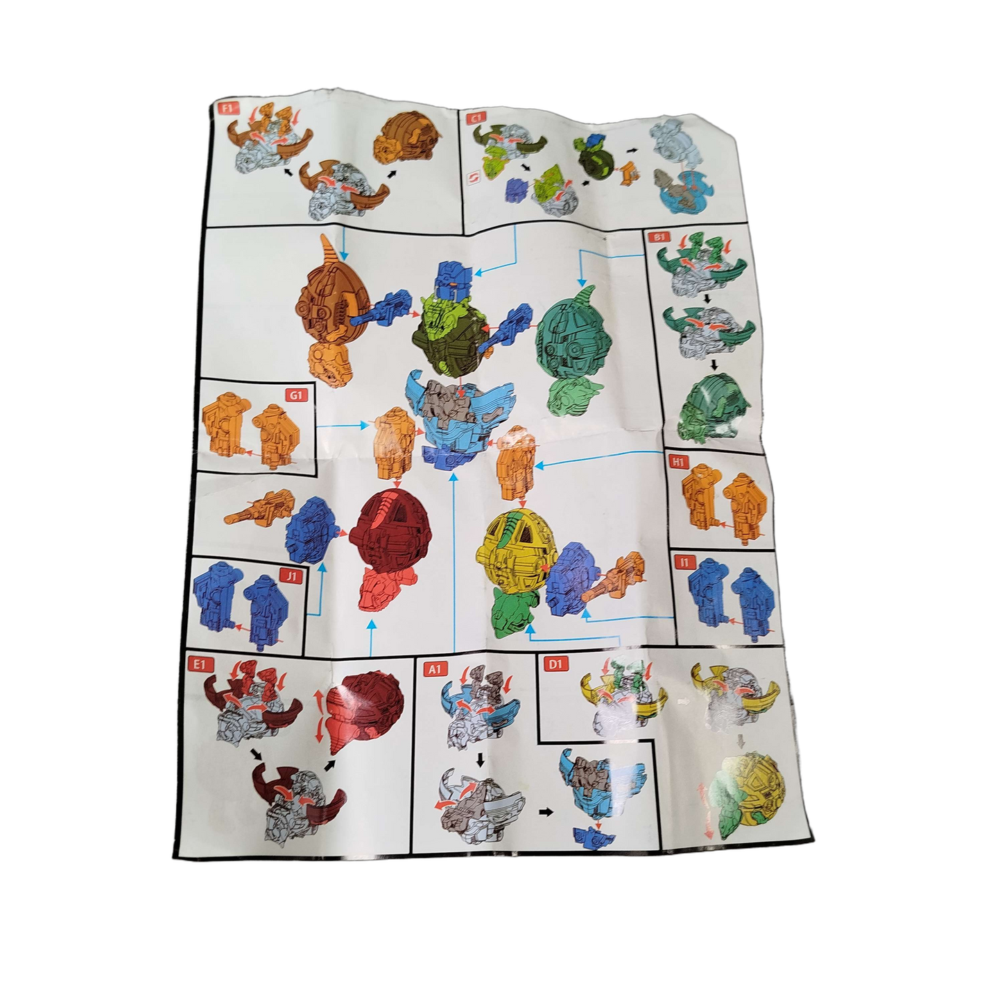 Bundle Konstruktionsspielzeug 6x Sphären & Zubehör in Blau & Orange