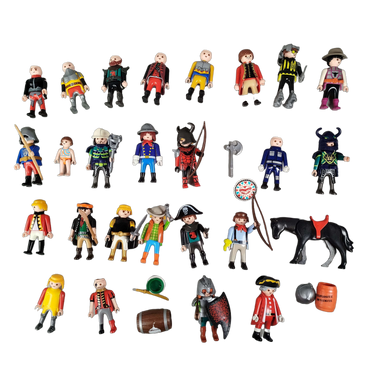 Playmobil Bundle Ritter Piraten 24x Figuren & Zubehör