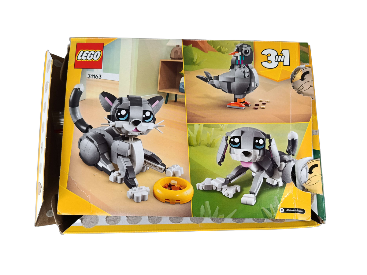 LEGO Creator 3-in-1 31163 Graue Katze Hund & Taube Bauset