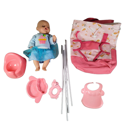 Zapf Creation Bundle Babypuppe & Reisebett
