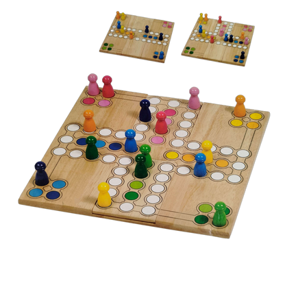 Goki Ludo Brettspiel aus Holz neuwertig
