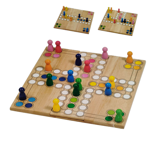 Goki Ludo Brettspiel aus Holz neuwertig