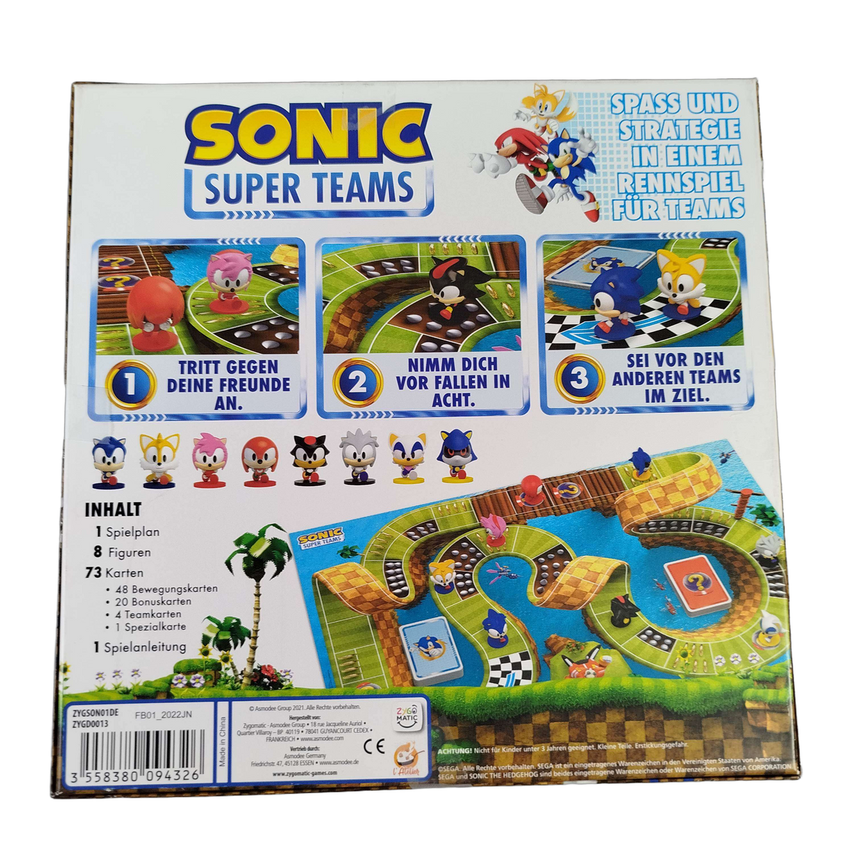 Asmodee Sonic Super Teams Brettspiel