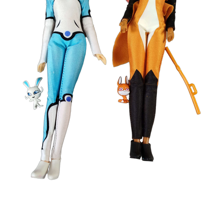 Bandai Bundle Bunnyx & Rena Rouge Set von 2 Modepuppen 26 cm