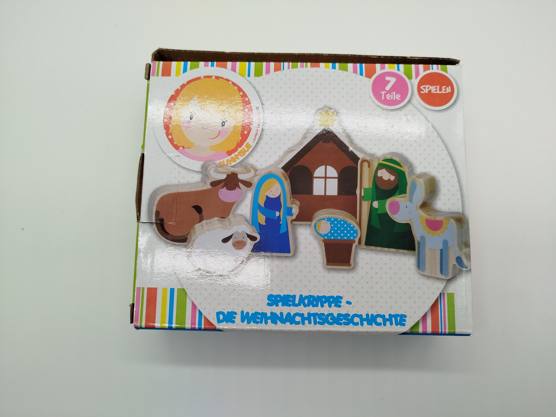 SunnySue Holzspielzeug - Krippenspiel - Set 7-teilig