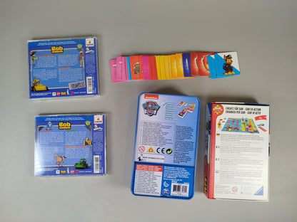 Set - Bob der Baumeister CDs, PAW Patrol & Feuerwehrmann Sam Brettspiele