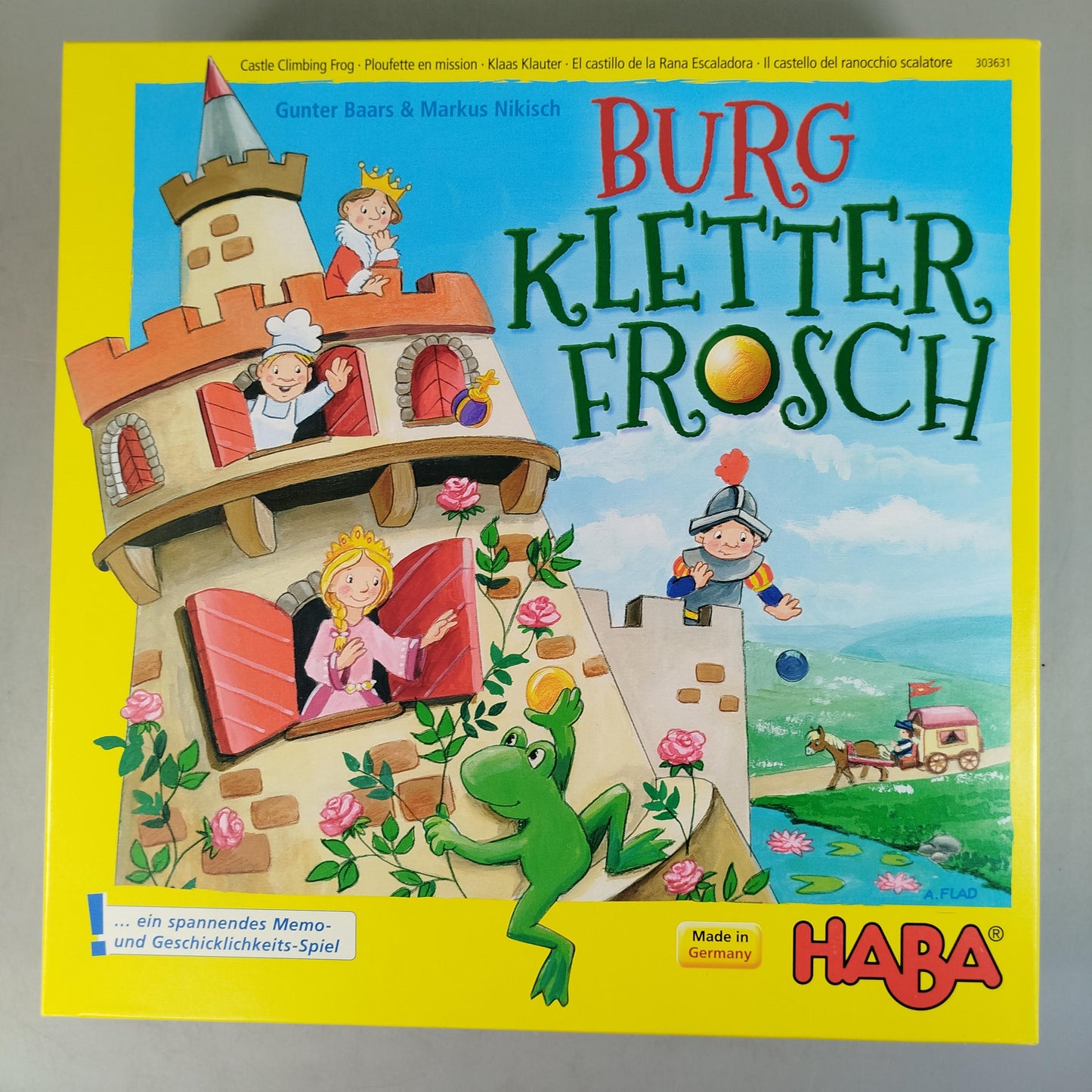 HABA Burg Kletterfrosch 303631 Brettspiel,gebraucht,ab 3 4 5 Jahre | ✅ geprüft 