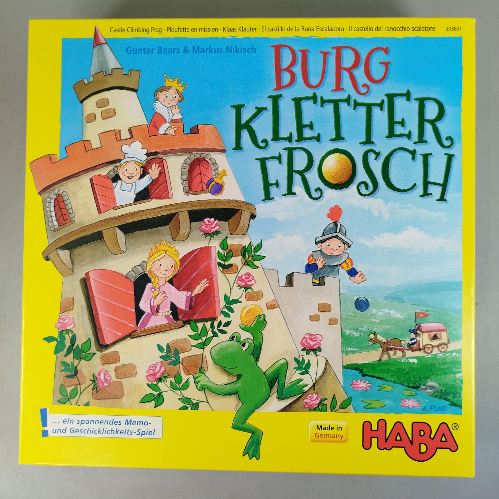 HABA Burg Kletterfrosch 303631 Brettspiel,gebraucht,ab 3 4 5 Jahre | ✅ geprüft 