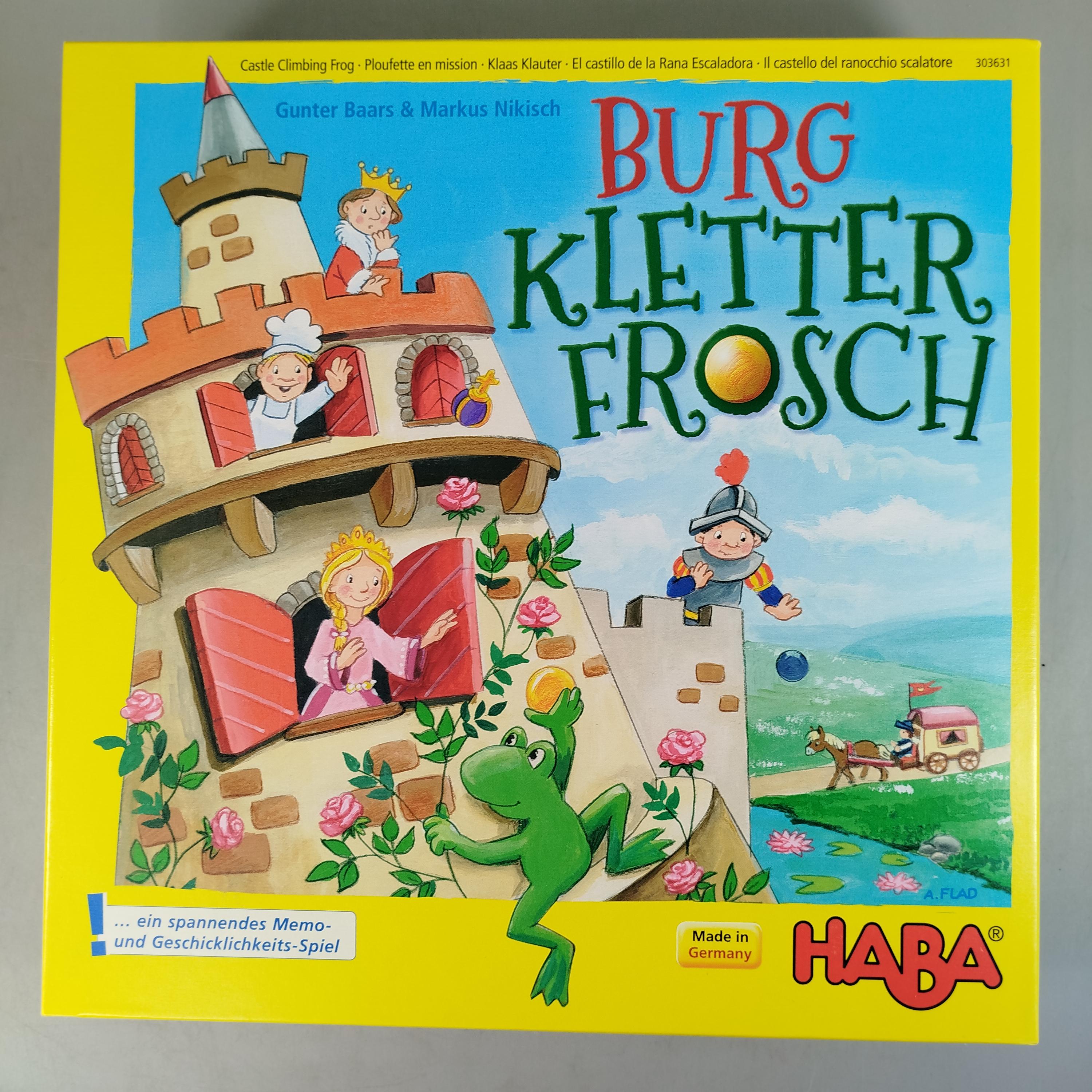 HABA Burg Kletterfrosch 303631 Brettspiel,gebraucht,ab 3 4 5 Jahre | ✅ geprüft 