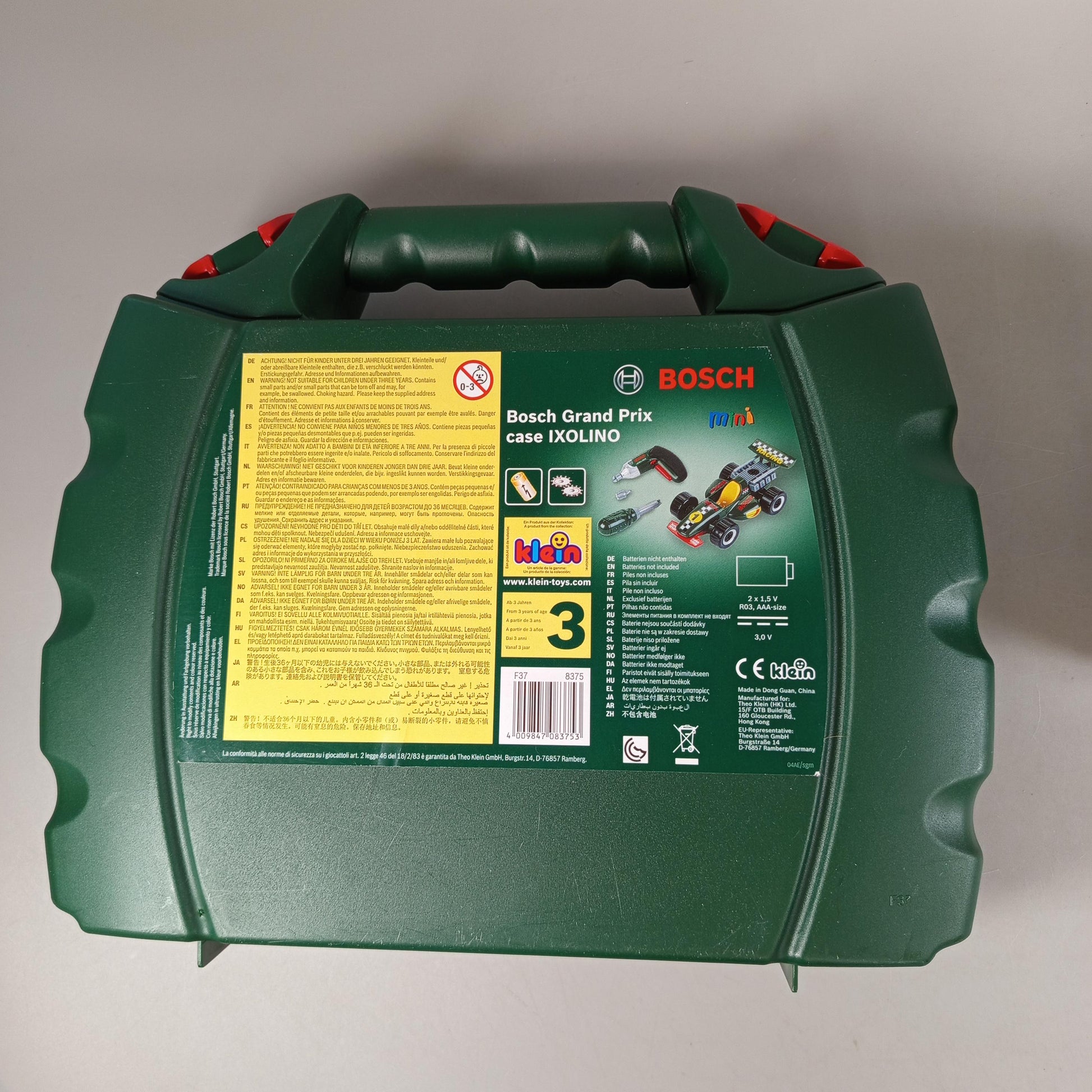 Klein Bosch Grand Prix basic Werkzeugkoffer Set mit Rennwagen, OVP