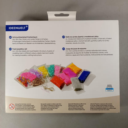 IDEENWELT Bundle Schmuckbastelset Kneteschmuck & Perlen
