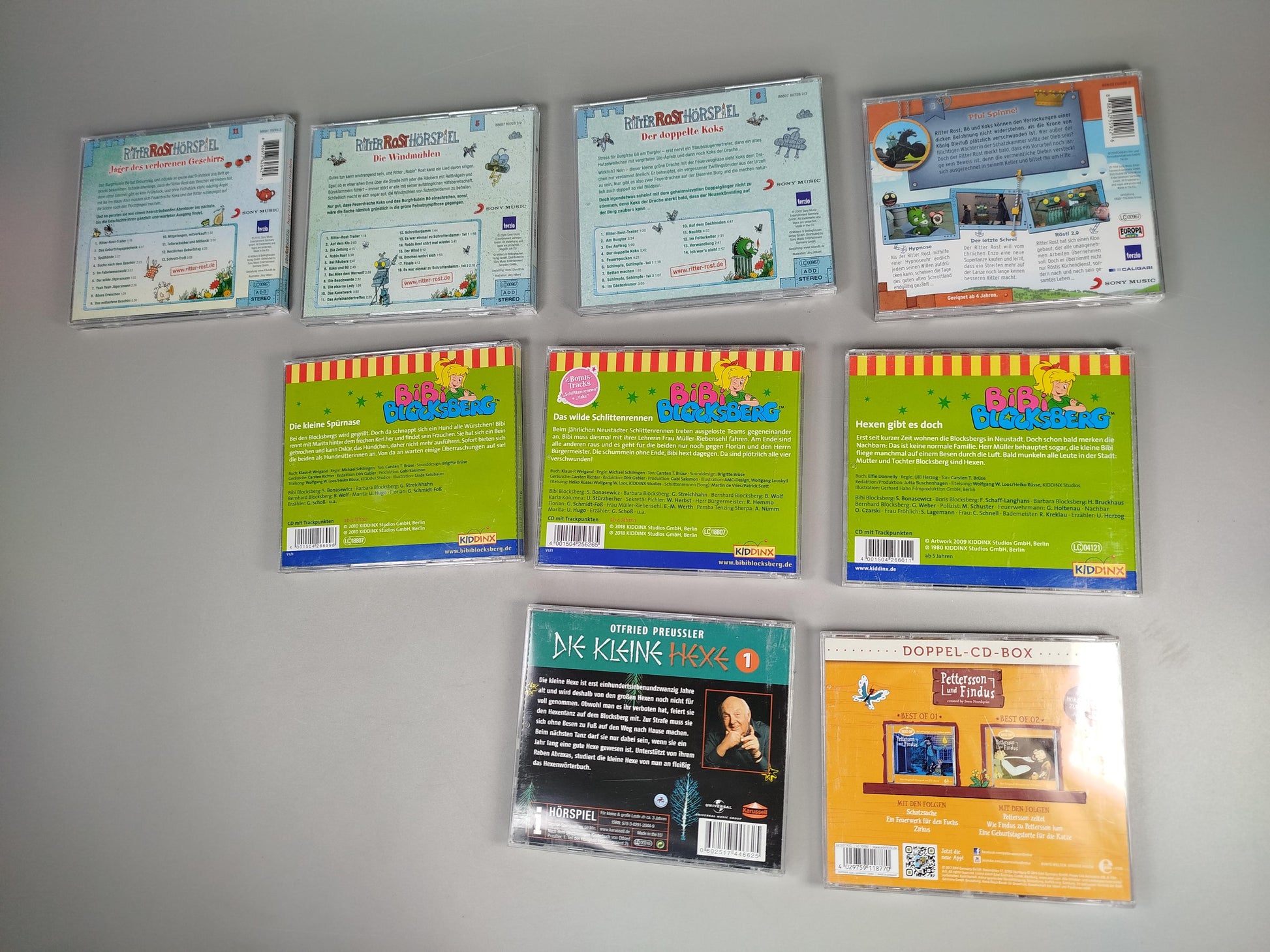 Hörspiele Bibi Blocksberg, Ritter Rost - Set von 9 CDs