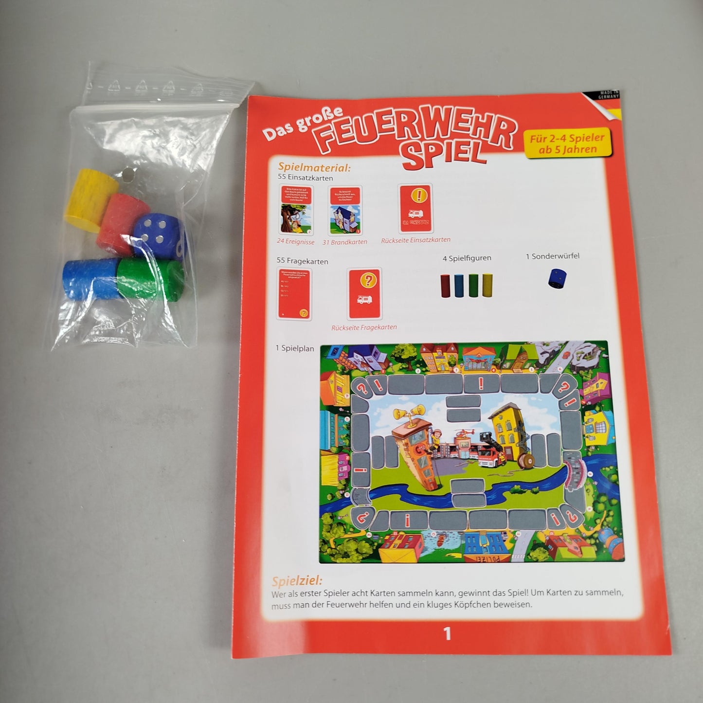 Noris Brettspiel – Das große Feuerwehr Spiel, OVP