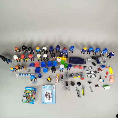 Playmobil Polizei Figuren, Zubehör & Teile einer Polizeistation, großes Set