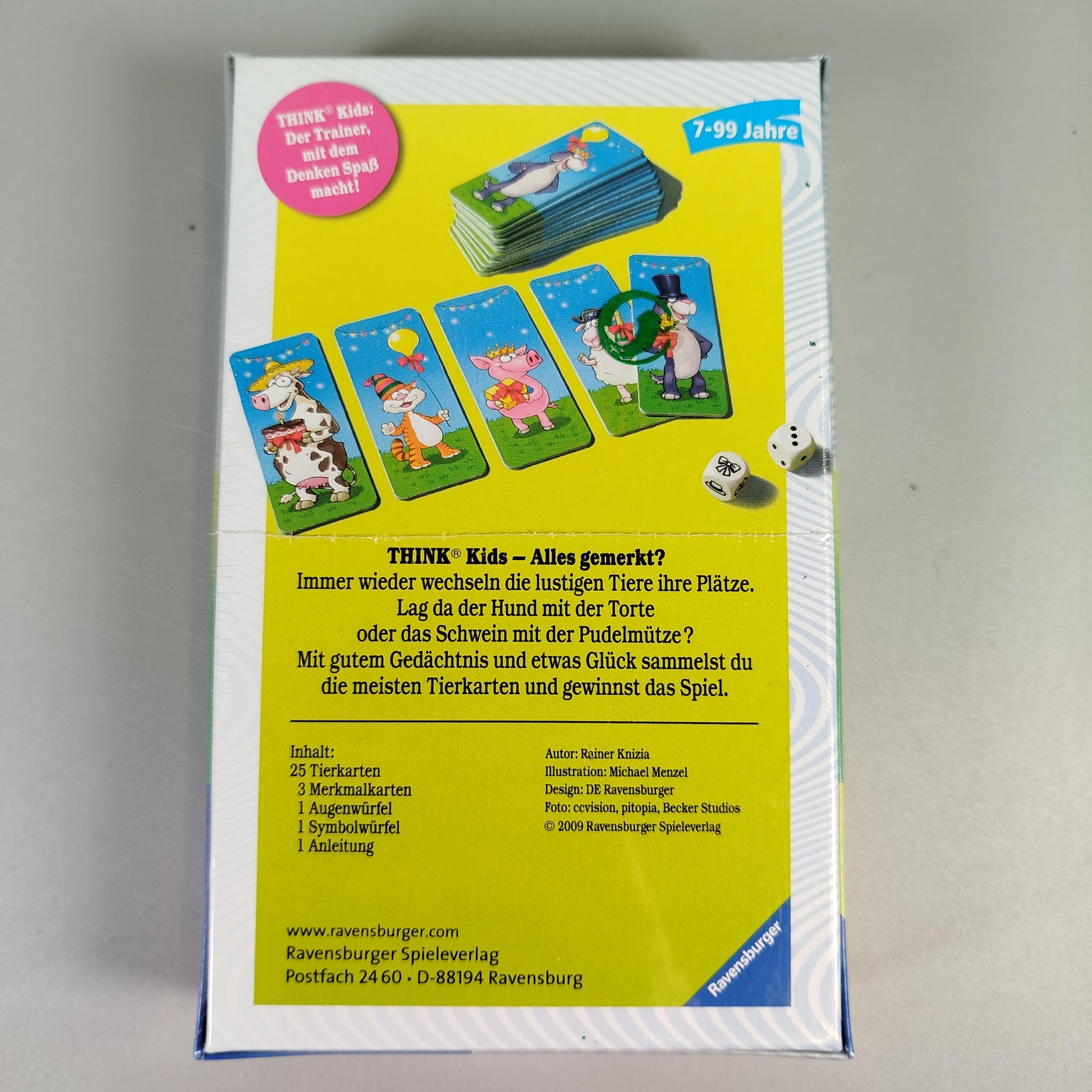Ravensburger THINK Kids Brettspiel-Set – Alles Gemerkt?, Logik-Rätsel, neu, OVP