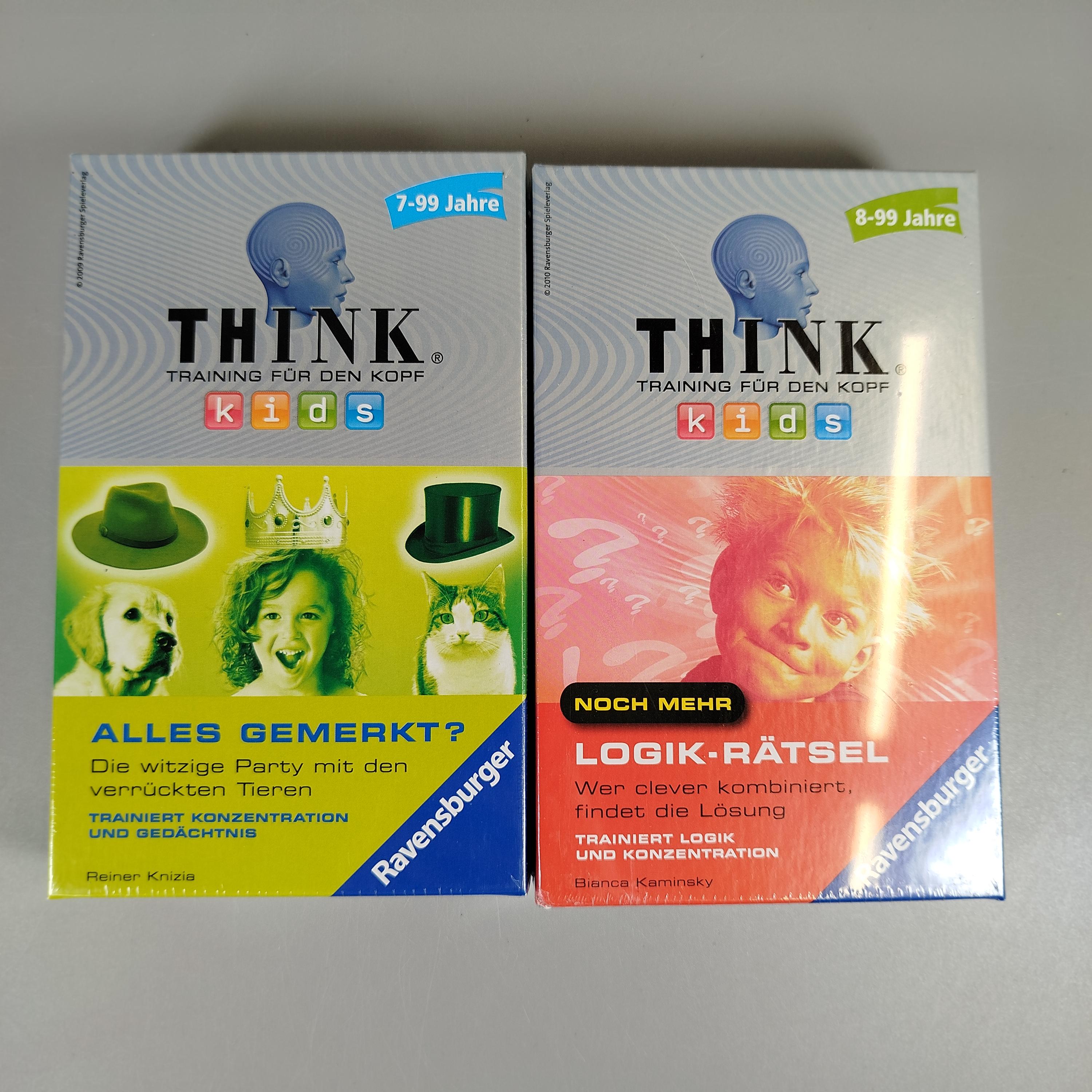 Ravensburger THINK Kids Brettspiel-Set – Alles Gemerkt?, Logik-Rätsel, neu, OVP